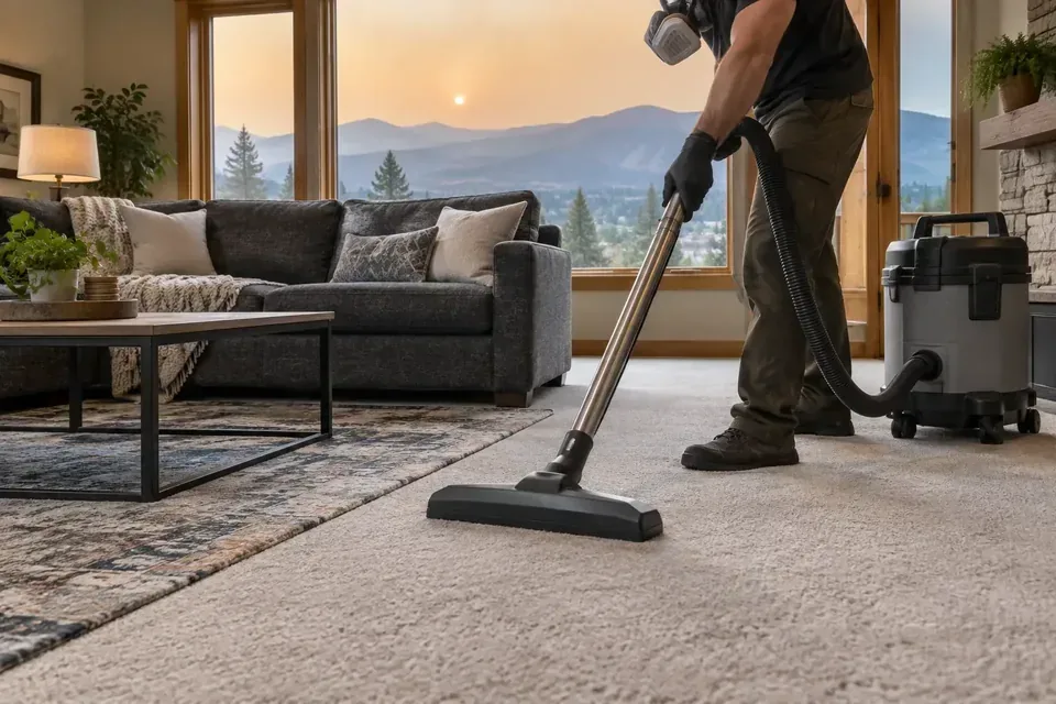 Representative example of wildfire smoke hepa vacuum carpet